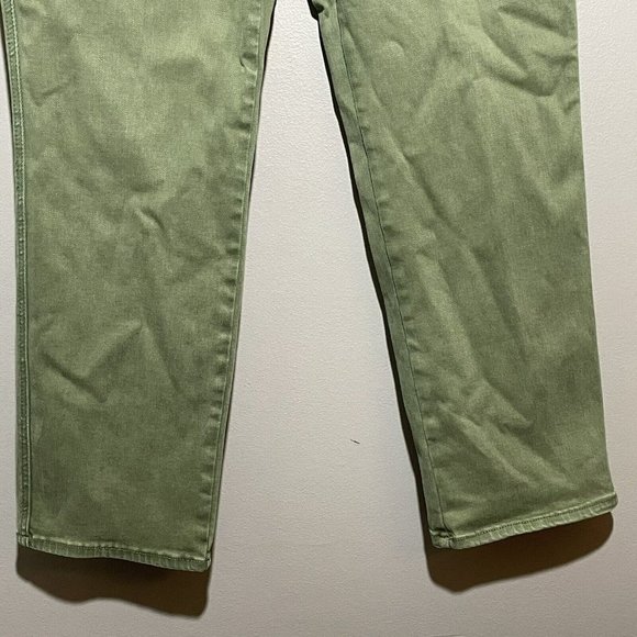 Chico Define Me Denim Pants Straight Ankle Chino Khaki Women Size 14R 2.5R Green - Picture 7 of 12